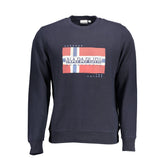 Napapijri Blue Cotton Men Sweater -   -  Napapijri.